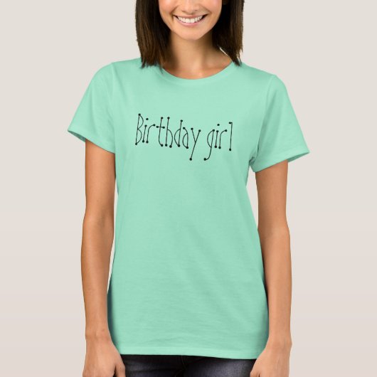 Birthday meisje t-shirt (Voorkant)