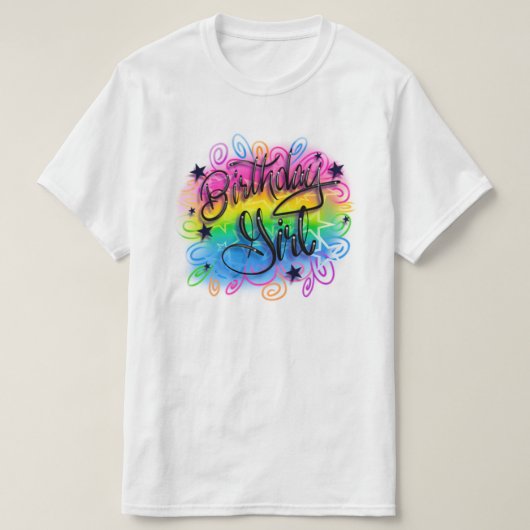 Birthday meisje t-shirt (Design voorkant)