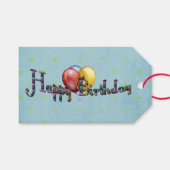 Birthday Melange Cadeaulabel (Voorkant (Horizontaal))