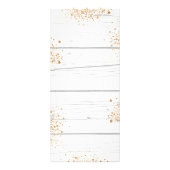 Birthday Menu sunflower white wood glitter (Achterkant)