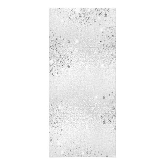 Birthday Menu zilveren monogram (Achterkant)