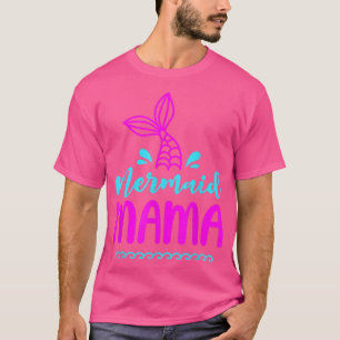 Birthday Mermaid Mama Matching Family voor mam Bea T-shirt