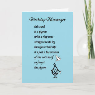 Birthday Messenger - een verjaardagskaart Kaart