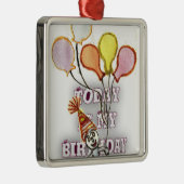 Birthday Metalen Ornament (Rechts)