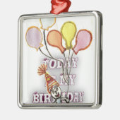 Birthday Metalen Ornament (Links)