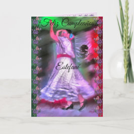 Birthday Mexican Dancer 0175 Kaart