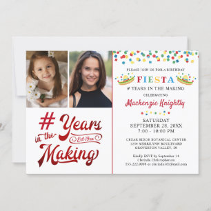 Birthday Mexican Fiesta 2 Foto van elke leeftijd Kaart