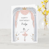 Birthday, middelpunt kaart (Gele Bloem)