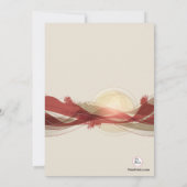 Birthday Milestone Tan Photo Invitation Kaart (Achterkant)