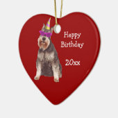 Birthday Miniature Schnauzer Keepomwille Ornament (Links)