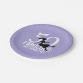 Birthday Modern 50th Birthday Celebration Papieren Bordje (Gekanteld)