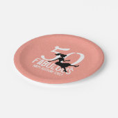 Birthday Modern 50th Birthday Chic Celebration Papieren Bordje (Gekanteld)