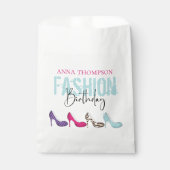 Birthday Modern Minimalist Girl Mode Shoes Bedankzakje (Voorkant)