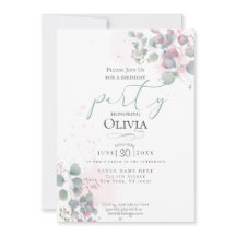 BIRTHDAY | Moderne Waterverf Eucalyptus Foliage