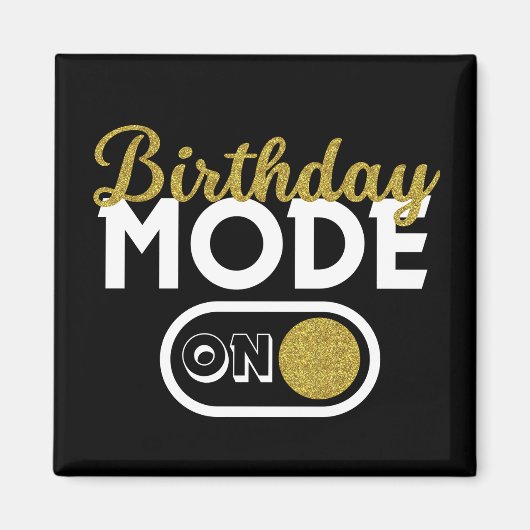 Birthday-modus aan magneet (Voorkant)