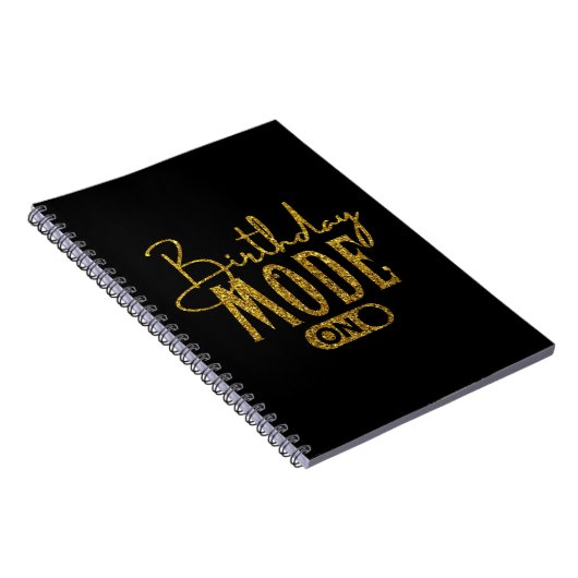 Birthday-modus aan | Partij voor de verjaardag Notitieboek (Rechterzijde)