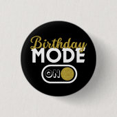 Birthday-modus aan ronde button 3,2 cm (Voorkant)