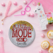 Birthday-modus op afbeelding 18e | 21e | 30e | 50e papieren bordje (Feest)