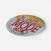 Birthday-modus op afbeelding 18e | 21e | 30e | 50e papieren bordje (Gekanteld)