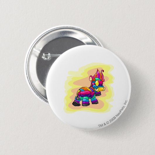 Birthday Moehog Ronde Button 5,7 Cm (Voorkant /achterkant)