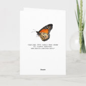 Birthday Monarch Butterfly Card Kaart (Achterkant)