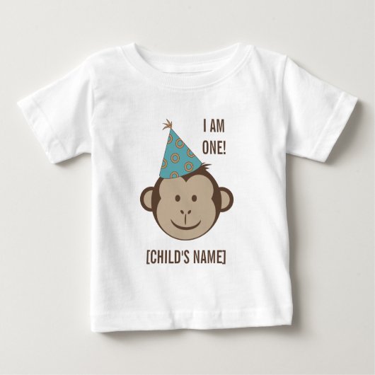 Birthday Monkey Face Shirt (Voorkant)