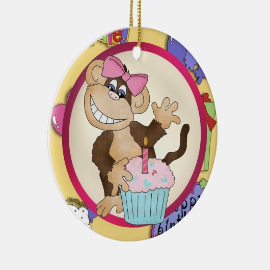 Birthday Monkey ornament (Rechts)