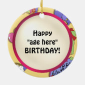 Birthday Monkey ornament (Achterkant)