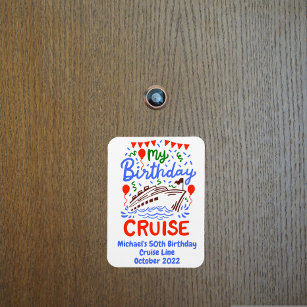 Birthday Monogram cruise Cabin Deeg Magneet