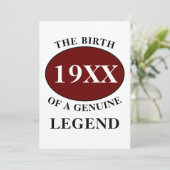 Birthday Monogram Initiaal Naam Jaar Humor Birthda Kaart (Staand voorkant)