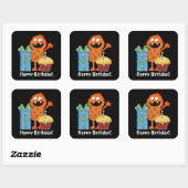 Birthday Monster party leuke sticker (Vel)