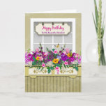 Birthday, Mother, Flowers in Window Box Kaart<br><div class="desc">See same image on many other categories including expressies,  uitnodigingen and more.</div>