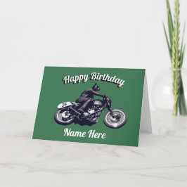 Birthday motorfietsen kaart