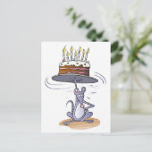 Birthday Mouse Briefkaart (Staand voorkant)