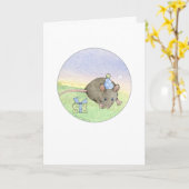 Birthday Mouse Kaart (Gele Bloem)