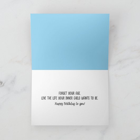 Birthday Mouse met champignonnen Kaart (Binnen)