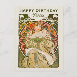Birthday Mucha Reverie Daydroom Art Nouveau CC1031 Briefkaart