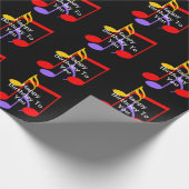 Birthday Music Notes  Cadeaupapier (Hoek)