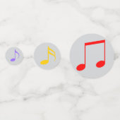 Birthday Music Notes Table Confetti (Achterkanten)