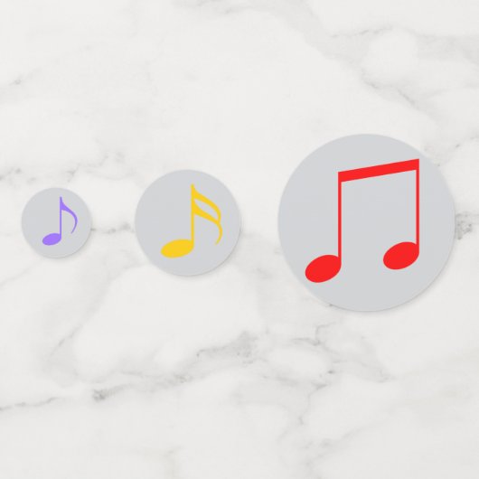 Birthday Music Notes Table Confetti (Achterkanten)