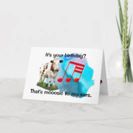 Birthday Musical Koe Kaart