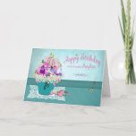 Birthday -MY DAUGHTER - Bucket of Garden Flowers Kaart<br><div class="desc">See same image for other categories and etc. including mother's day and birthdays and expressions</div>