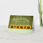 Birthday - MY MOTHER - Sunflowers and butterflies Kaart<br><div class="desc">See same image for many different categories including birthdays,  Mother's Day and etc.</div>