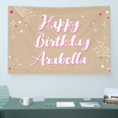 Birthday Name Banner - Painted Style Photo Wall (Beurs)