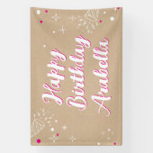 Birthday Name Banner - Painted Style Photo Wall (Verticaal)