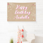 Birthday Name Banner - Painted Style Photo Wall (Insitu)