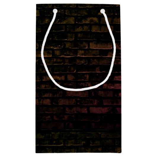 Birthday Neon 45 Sign on Brick Klein Cadeauzakje (Achterkant)