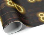 Birthday Neon 80 Sign on Brick Cadeaupapier (Rol Hoek)