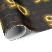 Birthday Neon 90 Sign on Brick Cadeaupapier (Rol Hoek)