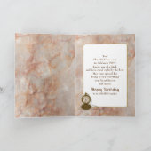 Birthday Nephew Pocket Watch and Chain Kaart (Binnen)